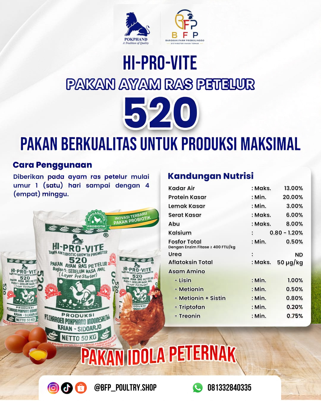 520 Pakan Ayam